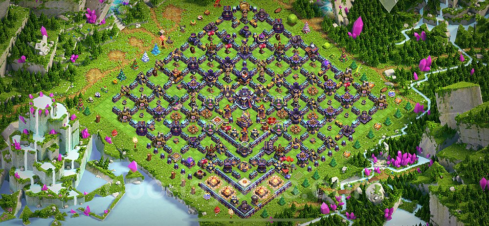 TH15 Funny Troll Base Plan with Link, Copy Town Hall 15 Art Design 2024, #4