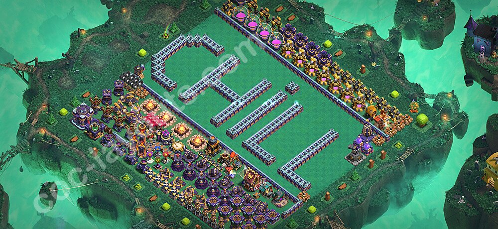 Troll Funny Diseño de aldea Ayuntamiento 15 Copiar - COC TH15 Perfecta Art Distribucion 2026 + Enlace - #42