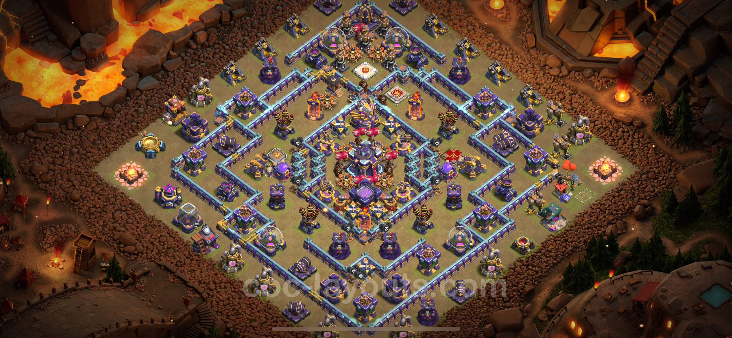 Best Anti 2 Stars War Base TH15 with Link 2023 Town Hall Level 15 CWL