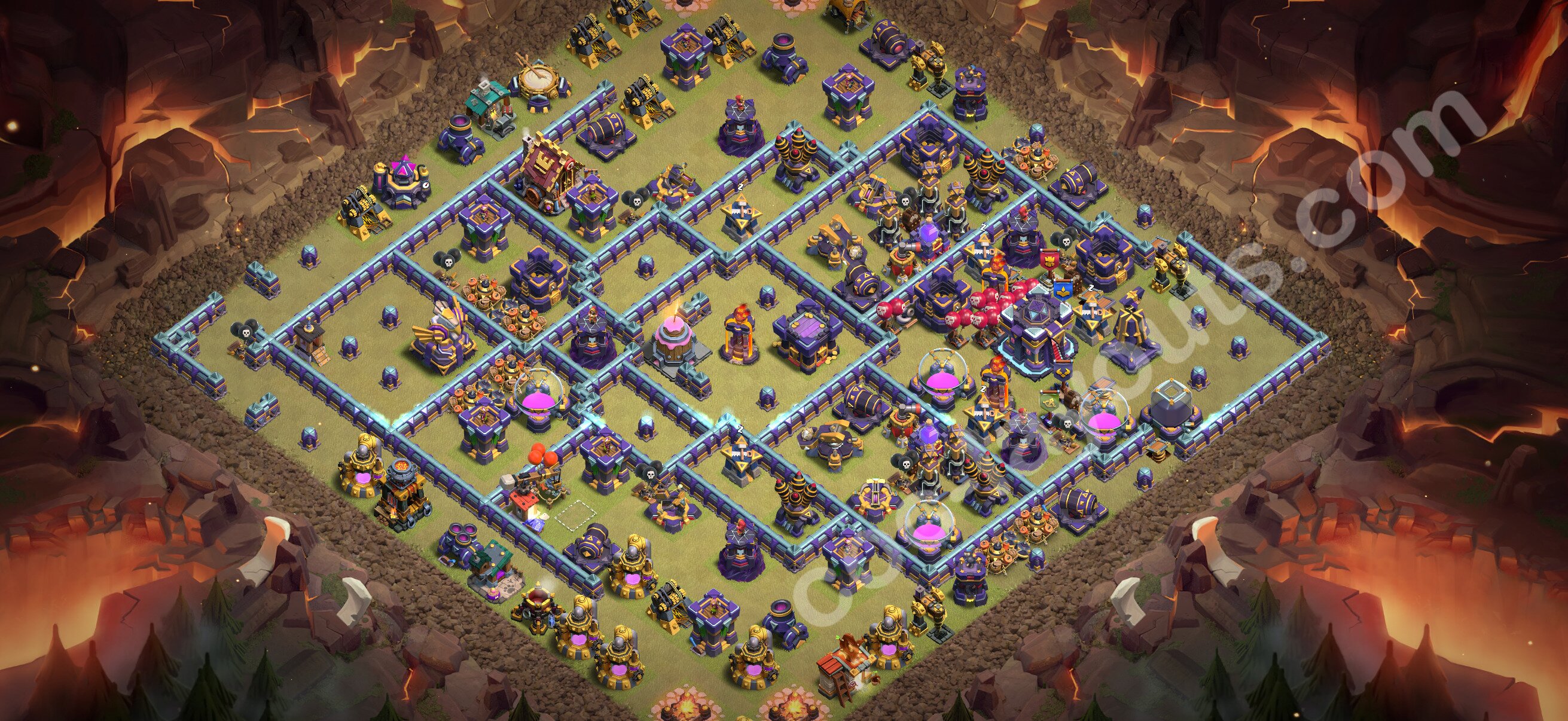 TH15 War Base #155 – TH15 layout preview