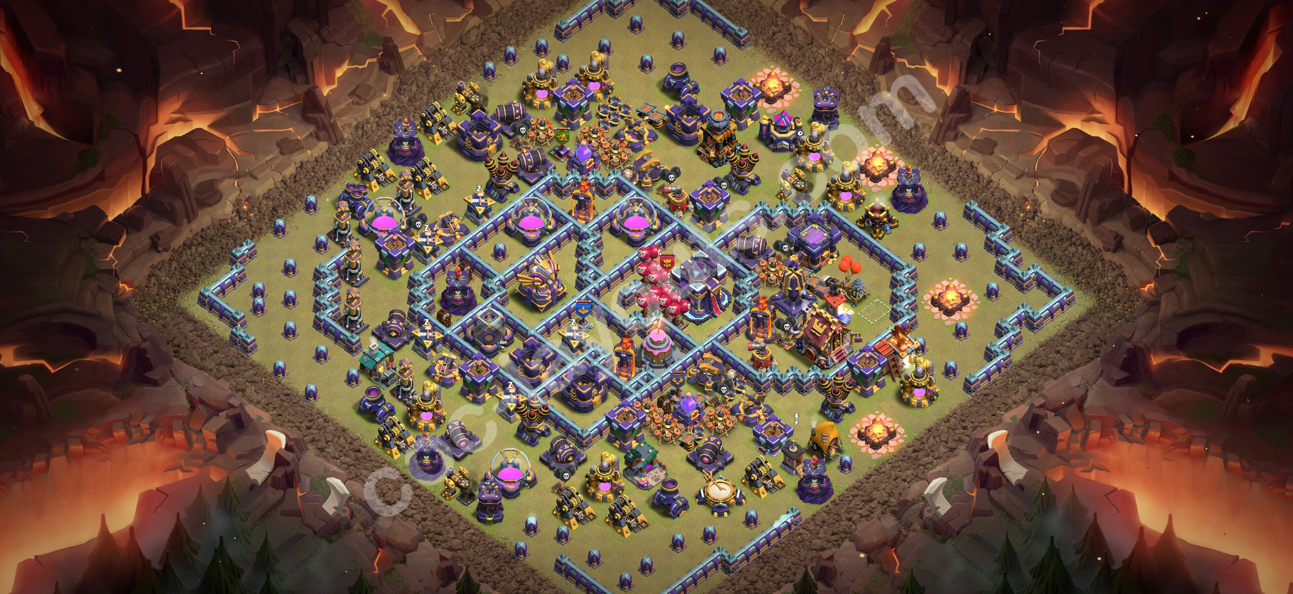 TH15 War Base #157 – TH15 layout preview