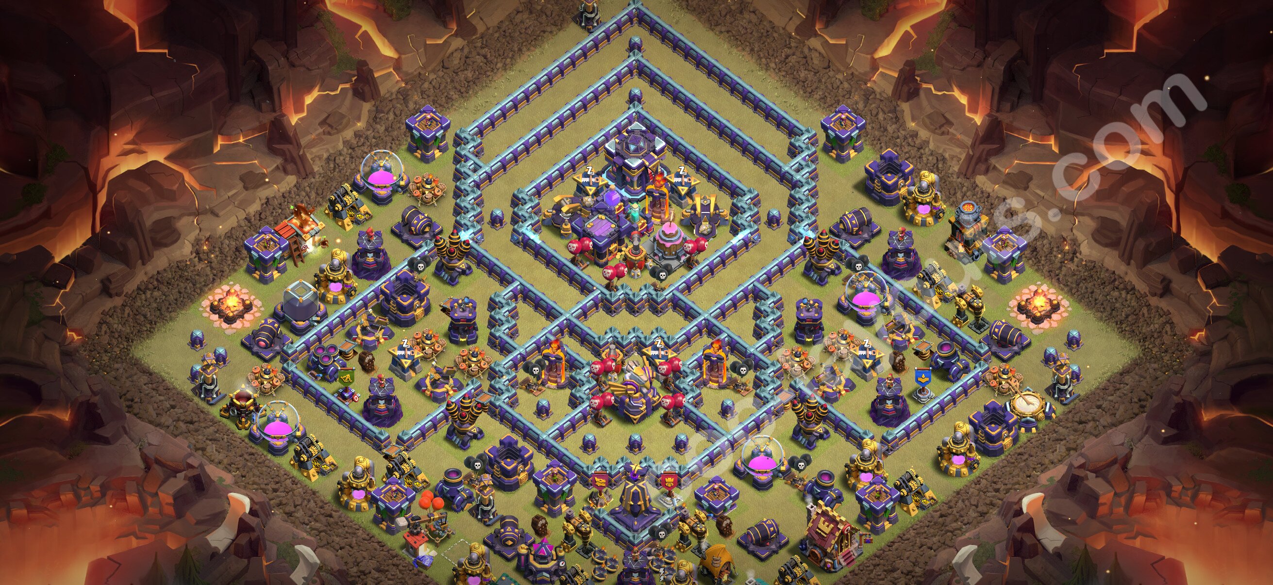 TH15 War Base #160 – TH15 layout preview