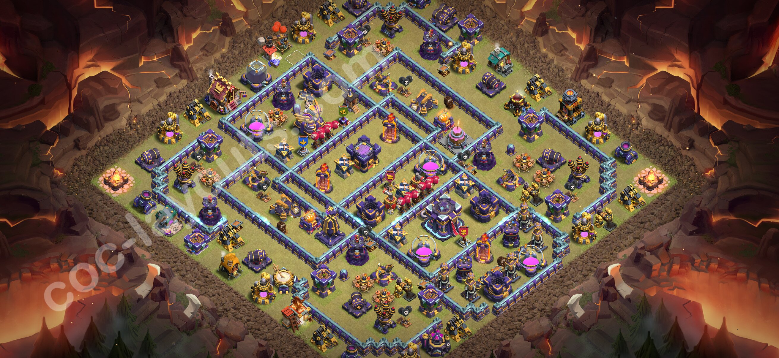 TH15 War Base #159 – TH15 layout preview