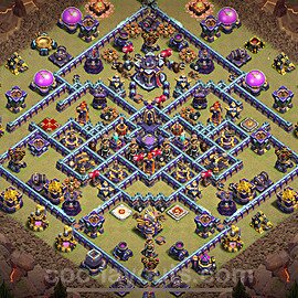 Die Anti 3 Sterne Clan War Base RH15 + Link 2024 - COC Rathaus Level 15 Kriegsbase (CK / CW) - #100