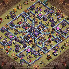 TH15 War Base Plan with Link, Copy Town Hall 15 CWL Design 2025, #114