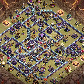 Die Anti 3 Sterne Clan War Base RH15 + Link 2026 - COC Rathaus Level 15 Kriegsbase (CK / CW) - #115