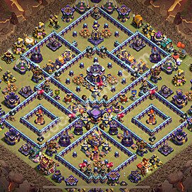 Ustawienie baza wojskowa TH15 z linkiem - Ratusz poziom 15 - COC 2025 - #124