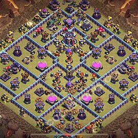 Top Anti 3 Etoiles Base de Guerre HDV 15 + Lien (Link), Anti Air / Electro Dragon 2026 gdc - Hôtel de Ville 15 Base Copier - #129