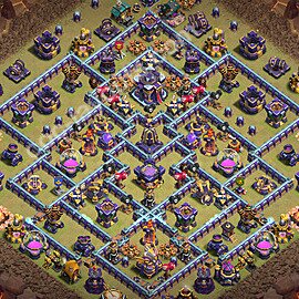 TH15 Anti 3 Stars CWL War Base Plan with Link, Anti Air / Electro Dragon, Copy Town Hall 15 Design 2026, #131