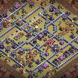 Diseño de aldea para Guerra Anti 3 Estrellas Ayuntamiento 15 Copiar - COC TH15 Perfecta Distribucion 2026 + Enlace - #139
