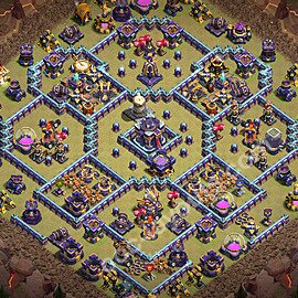 Diseño de aldea para Guerra Anti 2 Estrellas Ayuntamiento 15 Copiar, Liga de Leyenda - COC TH15 Perfecta Distribucion 2026 + Enlace - #140