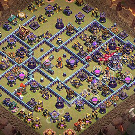 Die Anti 3 Sterne Clan War Base RH15 + Link 2026 - COC Rathaus Level 15 Kriegsbase (CK / CW) - #143
