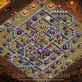 TH15 War Base Plan with Link, Anti Everything, Copy Town Hall 15 CWL Design 2023, #23