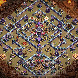 Municipio livello 15 Base di Guerra + Link, Anti Air / Electro Dragon - Anti 2 Stelle Disposizione Villaggio COC 2023 TH15 - #26