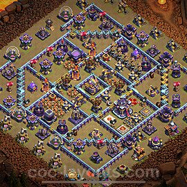 Die Anti 3 Sterne Clan War Base RH15 + Link 2023 - COC Rathaus Level 15 Kriegsbase (CK / CW) - #53