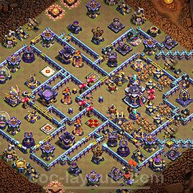 TH15 Anti 3 Stars CWL War Base Plan with Link, Anti Everything, Copy Town Hall 15 Design 2023, #71