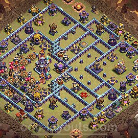 Die Anti 2 Sterne Clan War Base RH15 + Link 2024 - COC Rathaus Level 15 Kriegsbase (CK / CW) - #89