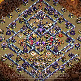 TH15 War Base Plan with Link, Anti Everything, Copy Town Hall 15 CWL Design 2023, #9