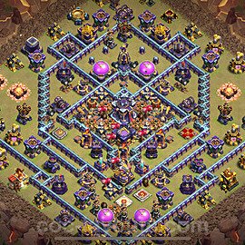 TH15 Anti 3 Stars CWL War Base Plan with Link, Anti Everything, Copy Town Hall 15 Design 2024, #92