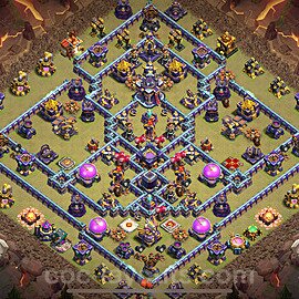 TH15 War Base Plan with Link, Legend League, Hybrid, Copy Town Hall 15 CWL Design 2024, #94