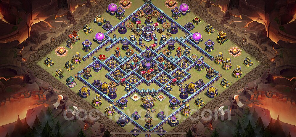 Die Anti 3 Sterne Clan War Base RH15 + Link 2024 - COC Rathaus Level 15 Kriegsbase (CK / CW) - #100