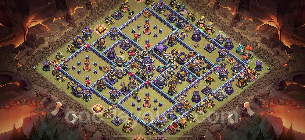 TH15 Anti 3 Stars CWL War Base Plan with Link, Copy Town Hall 15 Design 2025, #113