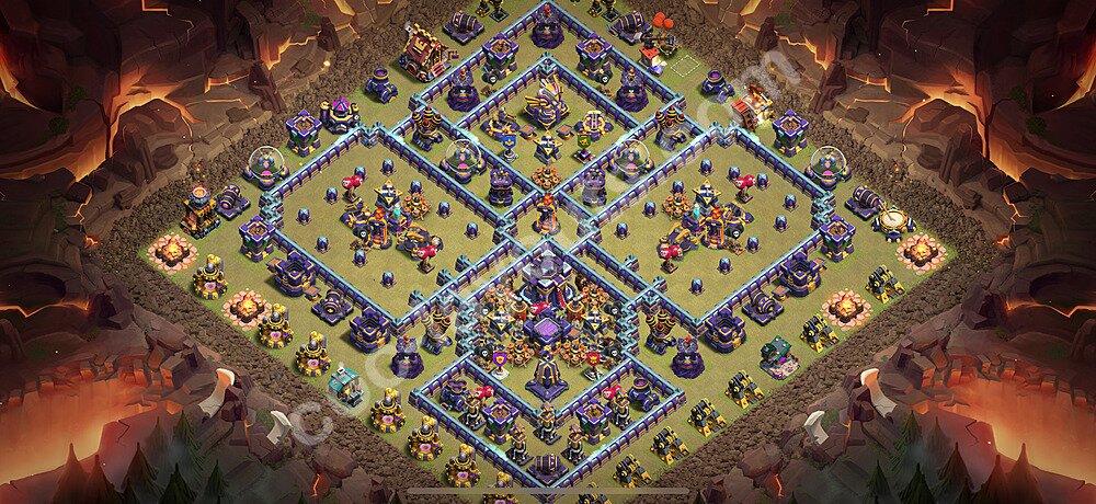 Diseño de aldea para Guerra Ayuntamiento 15 Copiar, Anti Todo - COC TH15 Perfecta Distribucion 2025 + Enlace - #122