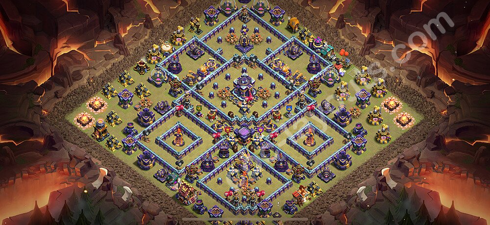 Ustawienie baza wojskowa TH15 z linkiem - Ratusz poziom 15 - COC 2025 - #124