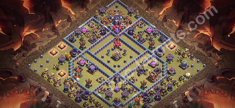 TH15 Anti 3 Stars CWL War Base Plan with Link, Anti Everything, Copy Town Hall 15 Design 2026, #138