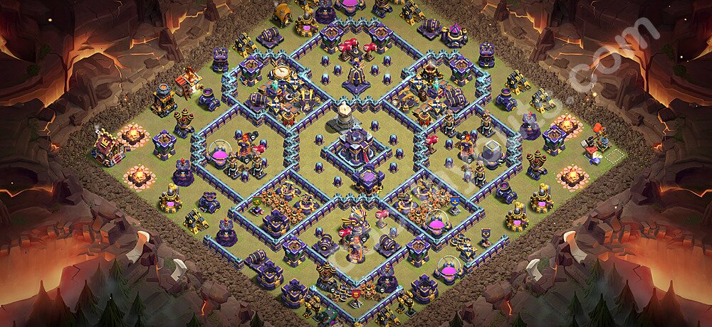 Diseño de aldea para Guerra Anti 2 Estrellas Ayuntamiento 15 Copiar, Liga de Leyenda - COC TH15 Perfecta Distribucion 2026 + Enlace - #140