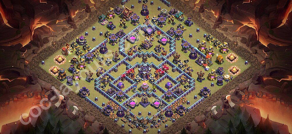Die Anti 3 Sterne Clan War Base RH15 + Link 2026 - COC Rathaus Level 15 Kriegsbase (CK / CW) - #144