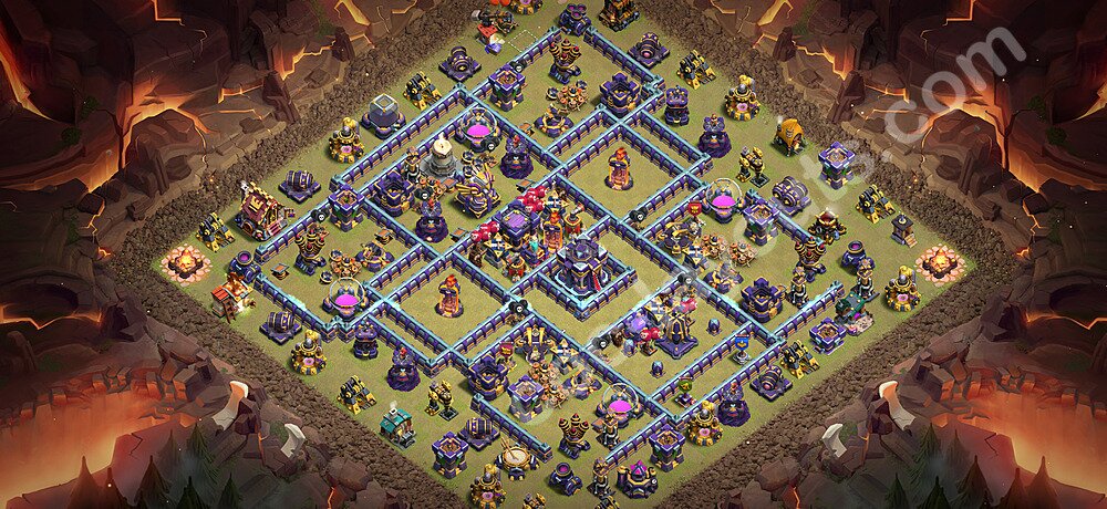 TH15 Anti 3 Stars CWL War Base Plan with Link, Anti Air / Electro Dragon, Copy Town Hall 15 Design 2026, #149