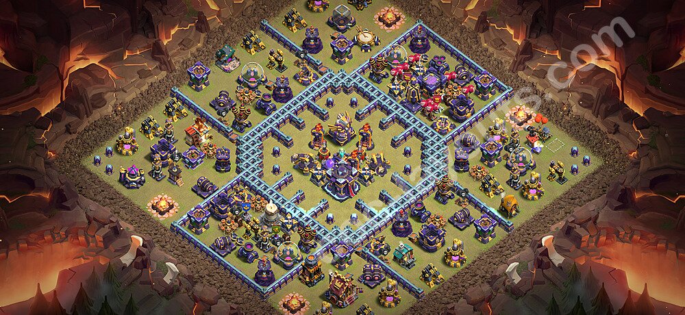 TH15 War Base Plan with Link, Copy Town Hall 15 CWL Design 2026, #151