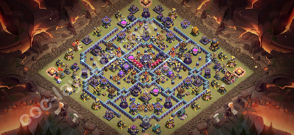 TH15 Anti 3 Stars CWL War Base Plan with Link, Copy Town Hall 15 Design 2026, #152