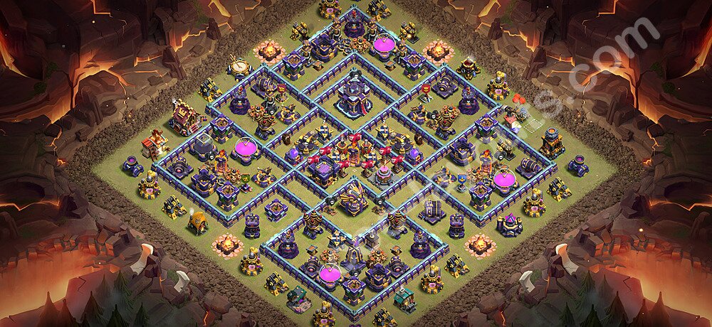 TH15 Anti 3 Stars CWL War Base Plan with Link, Copy Town Hall 15 Design 2026, #153