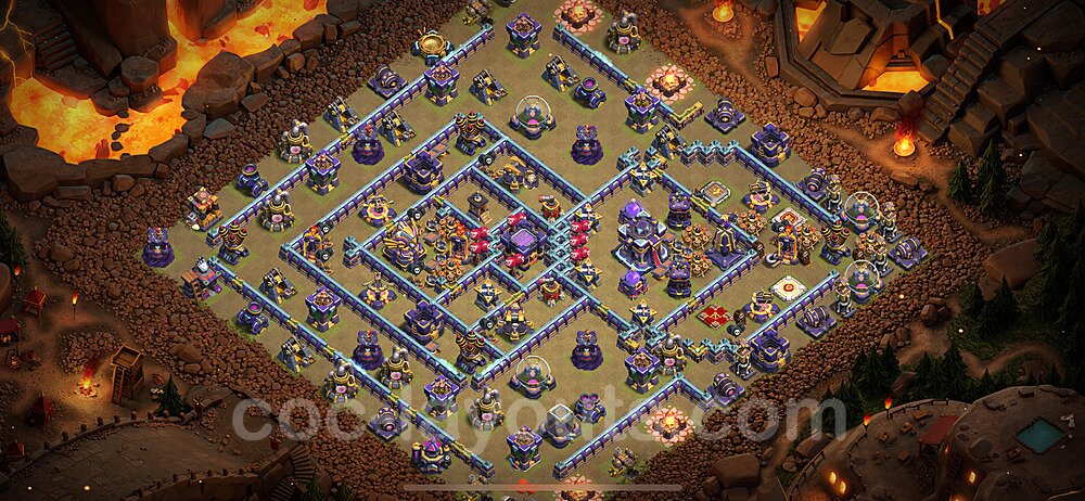 TH15 Anti 2 Stars CWL War Base Plan with Link, Anti Everything, Copy Town Hall 15 Design 2023, #41