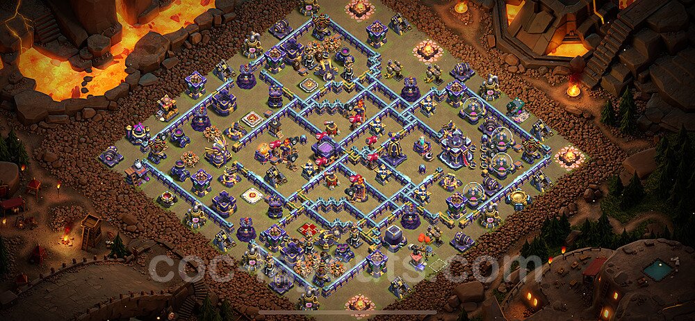 TH15 War Base Plan with Link, Anti Everything, Copy Town Hall 15 CWL Design 2023, #60