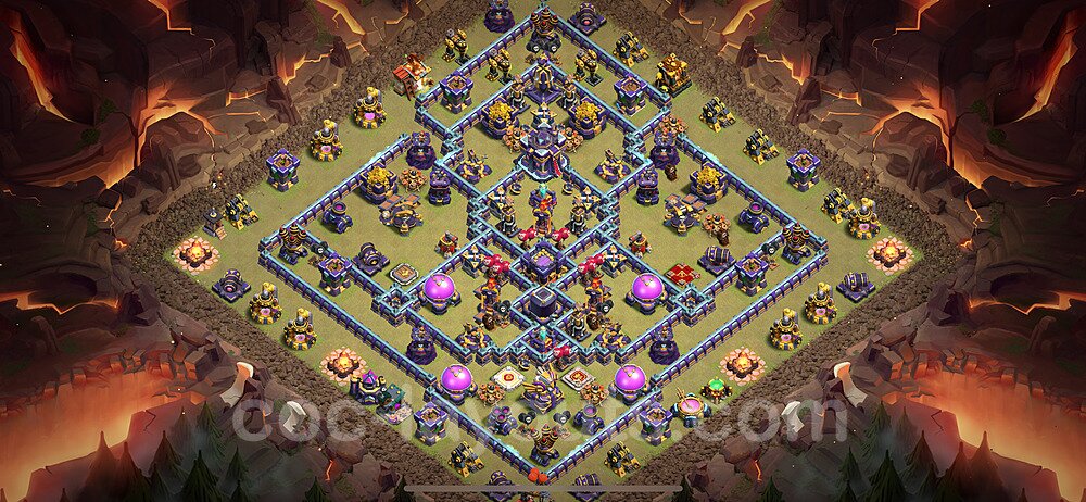 Die Clan War Base RH15 + Link, Legend League, Hybrid 2024 - COC Rathaus Level 15 Kriegsbase (CK / CW) - #94