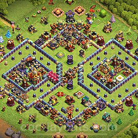 TH16 Anti 3 Stars Base Plan with Link, Anti Everything, Copy Town Hall 16 Base Design 2024, #18