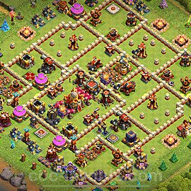 Diseño de aldea Anti 3 Estrellas Ayuntamiento 16 Copiar, Anti Todo - COC TH16 Perfecta Distribucion 2024 + Enlace - #26