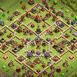 TH16 Anti 3 Stars Base Plan with Link, Anti Everything, Copy Town Hall 16 Base Design 2026, #31
