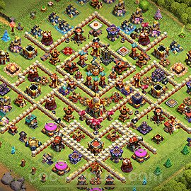 Anti Dragon TH16 Base Plan with Link, Copy Town Hall 16 Anti Air Design 2024, #4