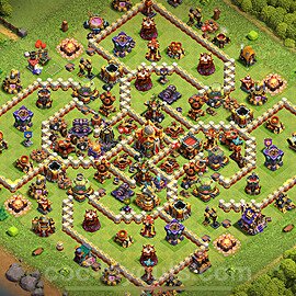 Ustawienie bazy do obrony TH16 z linkiem - Ratusz poziom 16 - COC 2025 - #51