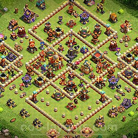 Diseño de aldea Anti Todo Ayuntamiento 16 Copiar - COC TH16 Perfecta Distribucion 2025 + Enlace - #55