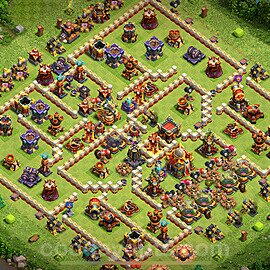 Municipio livello 16 Base + Link - Miglior Disposizione Villaggio per Difesa COC 2025 TH16 - #57