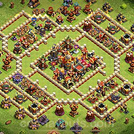 Gute Base für Verteidigung RH16 + Link, Legend League 2025 - COC Rathaus 16 Kopieren Base - #63