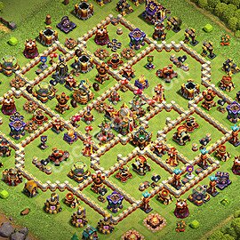 Diseño de aldea para Defensa Ayuntamiento 16 Copiar, Liga de Leyenda - COC TH16 Perfecta Distribucion 2026 + Enlace - #68