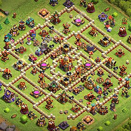 TH16 Anti 3 Stars Base Plan with Link, Anti Everything, Copy Town Hall 16 Base Design 2026, #75