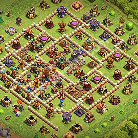 Die Maximal Base für Verteidigung RH16 + Link, Anti Alles 2026 - COC Rathaus 16 Kopieren Base - #78