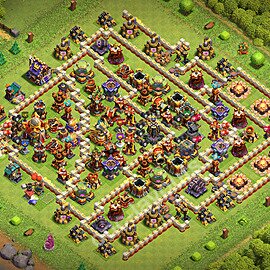 Diseño de aldea para Defensa Ayuntamiento 16 Copiar - COC TH16 Perfecta Distribucion 2026 + Enlace - #85